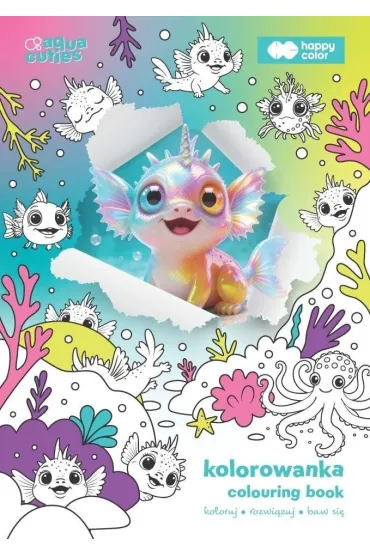 Kolorowanka Aqua Cuties A4 HAPPY COLOR