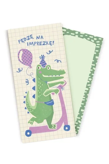 Koperta upominkowa z kartk� Krokodyl Urodziny
