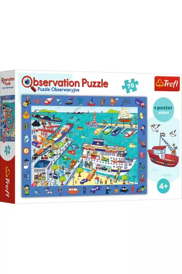 Puzzle obserwacyjne 70 el. Odwiedzamy port Trefl