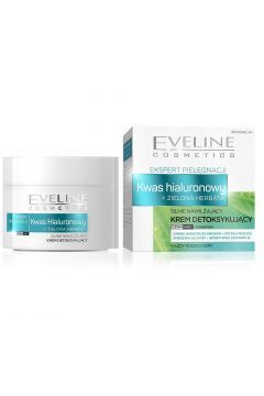 Eveline Cosmetics Ekspert Pielgnacji silnie nawilajcy krem detoksykujcy na dzie i noc Kwas Hialuronowy 50 ml