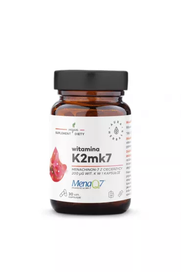 Aura Herbals Witamina K2 MK7 200 mcg Suplement diety 30 kaps.