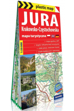 Jura Krakowsko-Czstochowska foliowana mapa turystyczna 1:50 000