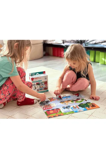 Puzzle Pojazdy + figurki Pierwsze puzzle Kapitan Nauka Edgard - Anna Zaj�c