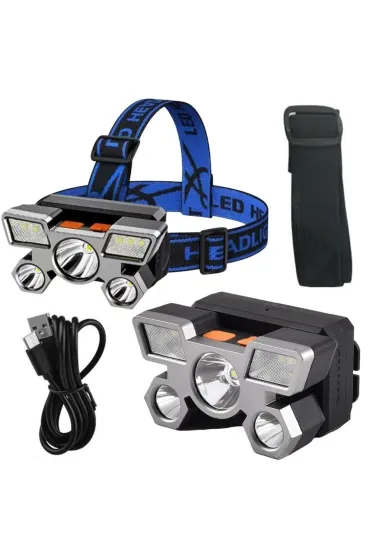 LeanToys Latarka czo�owa LED 4 tryby wodoodporna