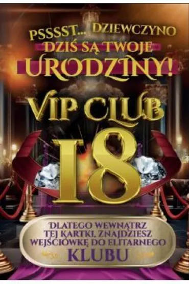 Yeku Karnet 18 Urodziny damskie VIP club JCX141