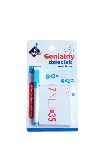 Genialny dzieciak - fiszki matematyczne mno�enie Askato