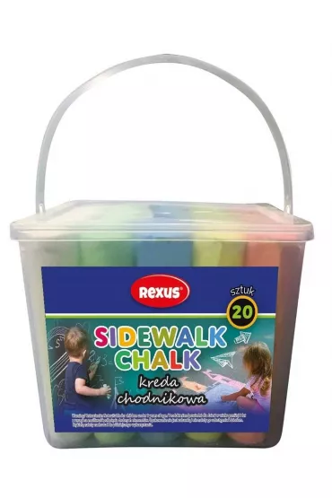 Beniamin Kreda chodnikowa w plastikowym wiaderku 20 szt.