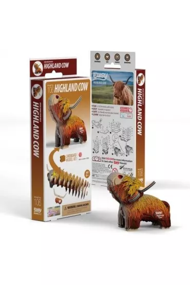 Szkocka krowa Eugy. Eko Uk�adanka 3D