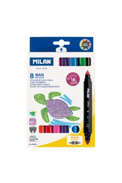 Milan Flamastry dwustronne Bicolor 16 kolorw