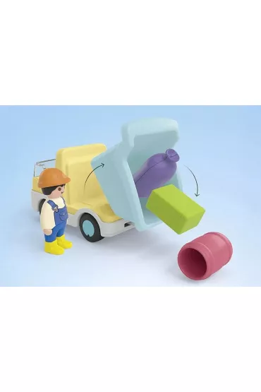 Playmobil Junior Ci�ar�wka z gara�em z funkcj� sortera 71686