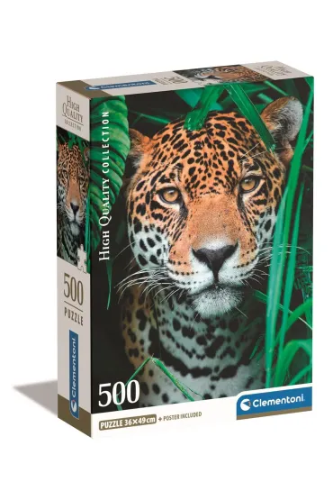 Puzzle 500 el. Compact Jaguar in the jungle Clementoni