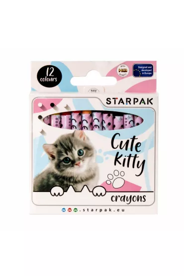 Starpak Kredki �wiecowe Cuties 12 kolor�w