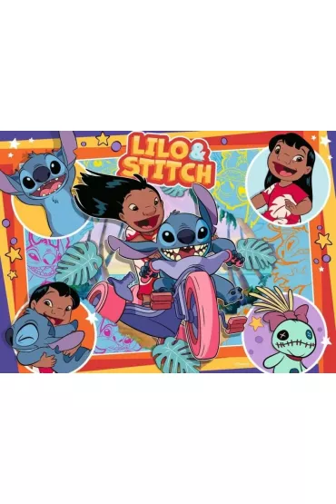Puzzle dla dzieci 4x100 el. 2D Disney Stitch Ravensburger