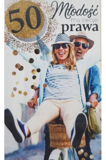 AbCard Kartka okoliczno�ciowa Urodziny 50 DH03
