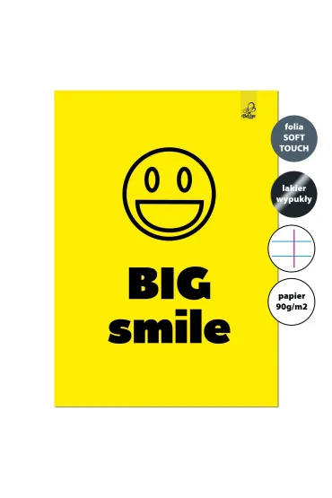 EV-Corp Zeszyt A4 32k.w linie z marginesem Big Smile 90g
