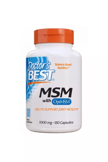 Doctors Best MSM OptiMSM Suplement diety 180 kaps.