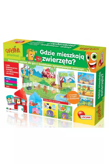 Carotina. Gdzie mieszkaj� zwierz�ta? Lisciani