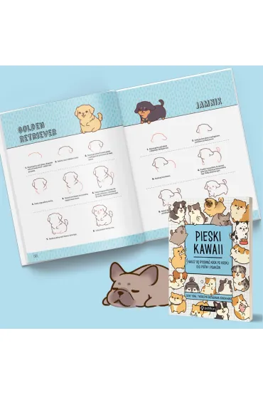 Pieski kawaii. Naucz si� rysowa� krok po kroku. 100 ps�w i psiak�w - Olive Yong