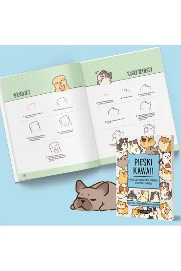 Pieski kawaii. Naucz si� rysowa� krok po kroku. 100 ps�w i psiak�w - Olive Yong