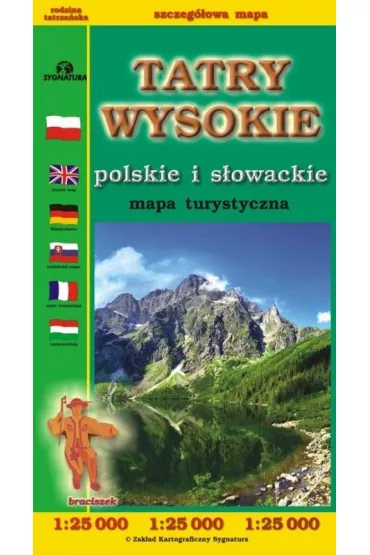 Tatry Wysokie polskie i s�owackie mapa - Micha� Siwicki, Witold  Czajka