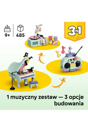 LEGO Creator Dekoracyjny fortepian z kotem 31392