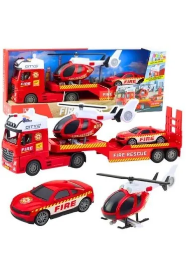 Stra� z helikopterem d�wi�kiem i �wiat�em LeanToys