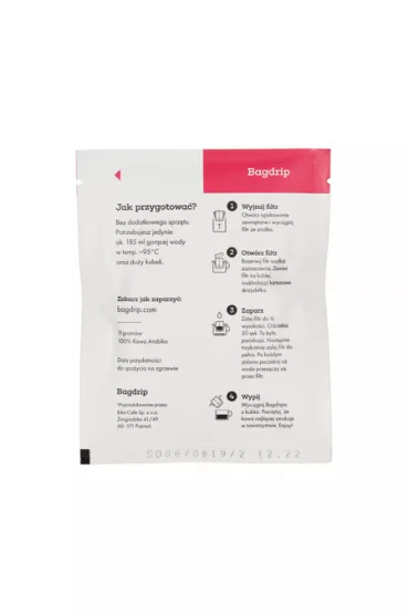 Bagdrip Kolumbia filtr z kaw mielon 11 g