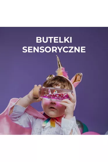 Petit Boum Butelka sensoryczna Float niebieska