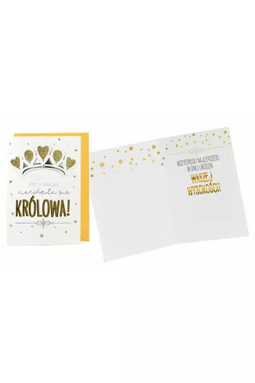 Kukartka Karnet B6 DK-831 Urodziny kr�lowa