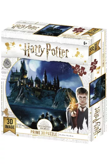 Puzzle magiczne 500 el. Harry Potter. Hogwart noc� Wizarding World
