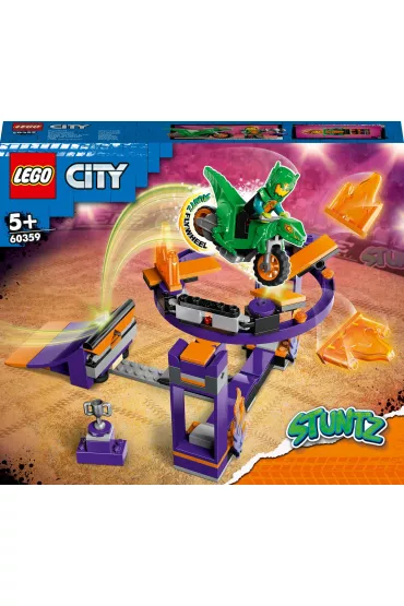 LEGO City Wyzwanie kaskaderskie – rampa z ko�em do przeskakiwania 60359