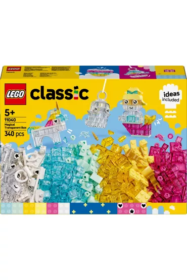 LEGO Classic Magiczny zestaw z przezroczystymi klockami 11040