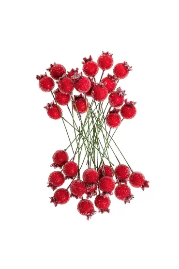Dalprint Szronione czerwone jagody 1,5cm 31 szt.