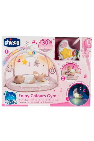 Mata dla niemowlaka 3w1 Enjoy Colors Gym r�owa Chicco