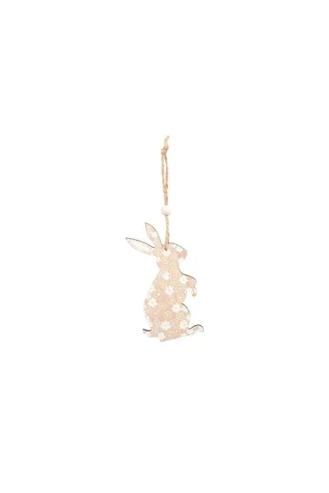 Ozdoba zawieszka zaj�c drewniany natural 17cm Wielkanoc MFP 2221720
