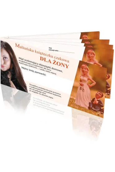 Ksi��eczka czekowa dla �ony GrajmyRazem