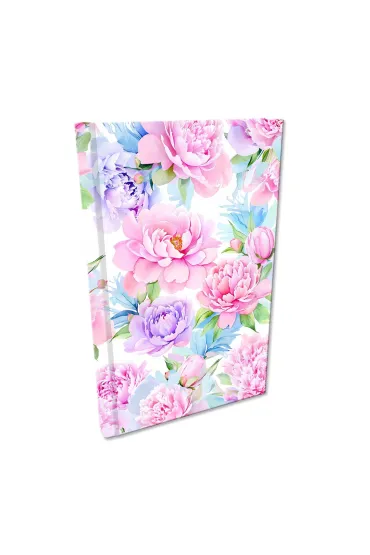EV-Corp Notes A5 w kratk� Soft Touch Kwiaty Pastel