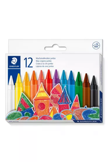 Kredki woskowe Jumbo 12 kolor�w Staedtler