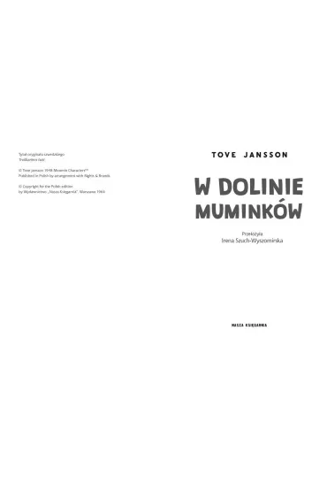 W Dolinie Muminkw - Tove Jansson