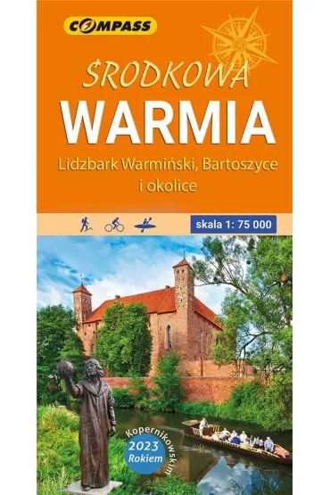 Mapa turystyczna - �rodkowa Warmia lam. 1:75 000