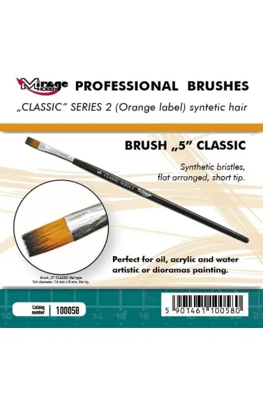 P�dzelek p�aski high quality classic rozm 5