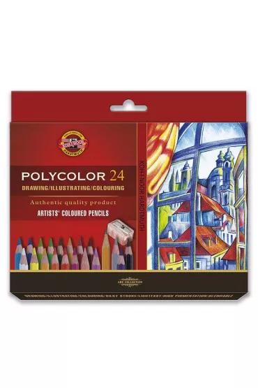 Koh-I-Noor Kredki o��wkowe Polycolor 3834 24 szt.