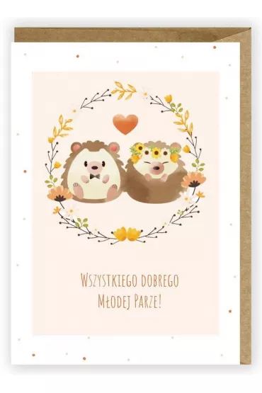 Cardie Kartka okoliczno�ciowa, eko koperta �lub K009