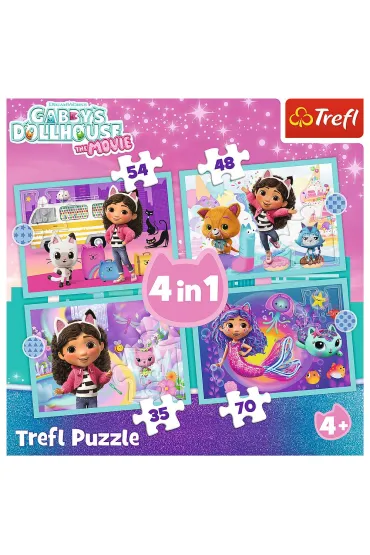 Puzzle 4w1 Wielka przygoda Gabby Trefl
