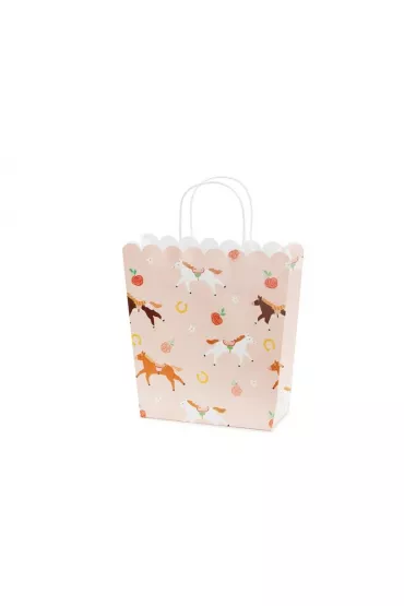 PartyDeco Torebka na prezenty konie 23x22x8,5cm