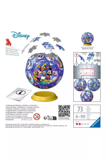 Puzzle Kula 72 el. 3D Disney Ravensburger
