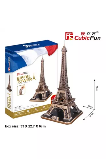 Puzzle 3D 82 el. Eiffel Tower Cubic Fun