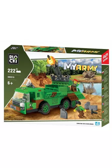 Klocki Blocki MyArmy Wyrzutnia rakiet 222 elem.