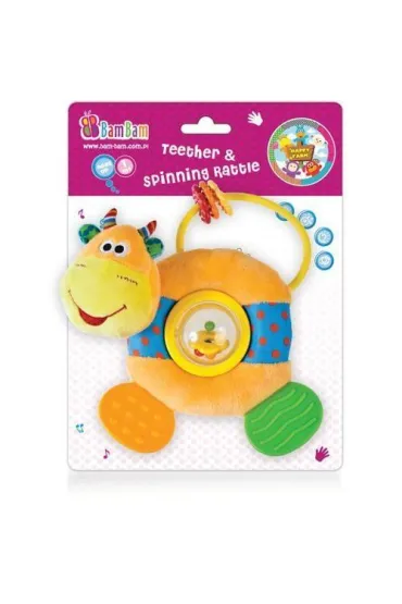 Grzechotka gryzak kr�wka bam bam 322030 * - Grzechotka Gryzak Kr�wka
