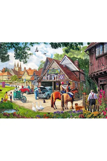 Puzzle 2x500 el. Sielankowe �ycie Trefl